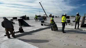 Waukeegan International Airport Roofing in progress